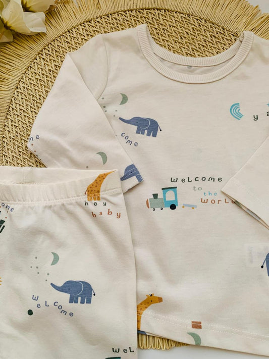 George "Welcome to the world" Shirt & trouser Set