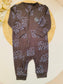 Next Ribbed Cats Print Sleepsuit