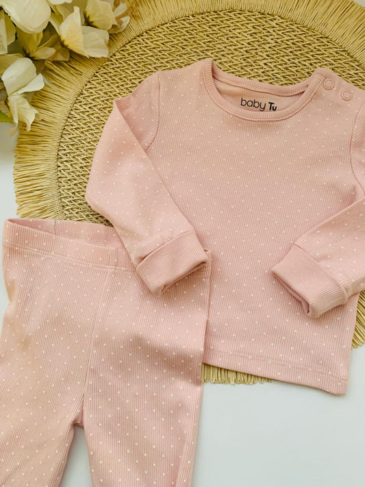 Tu Clothing Ribbed Shirt & Trouser Set