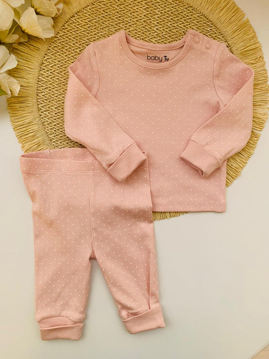 Tu Clothing Ribbed Shirt & Trouser Set