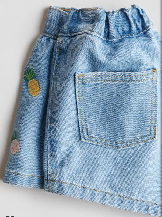 H&M Colorful Fruit Print Skirt
