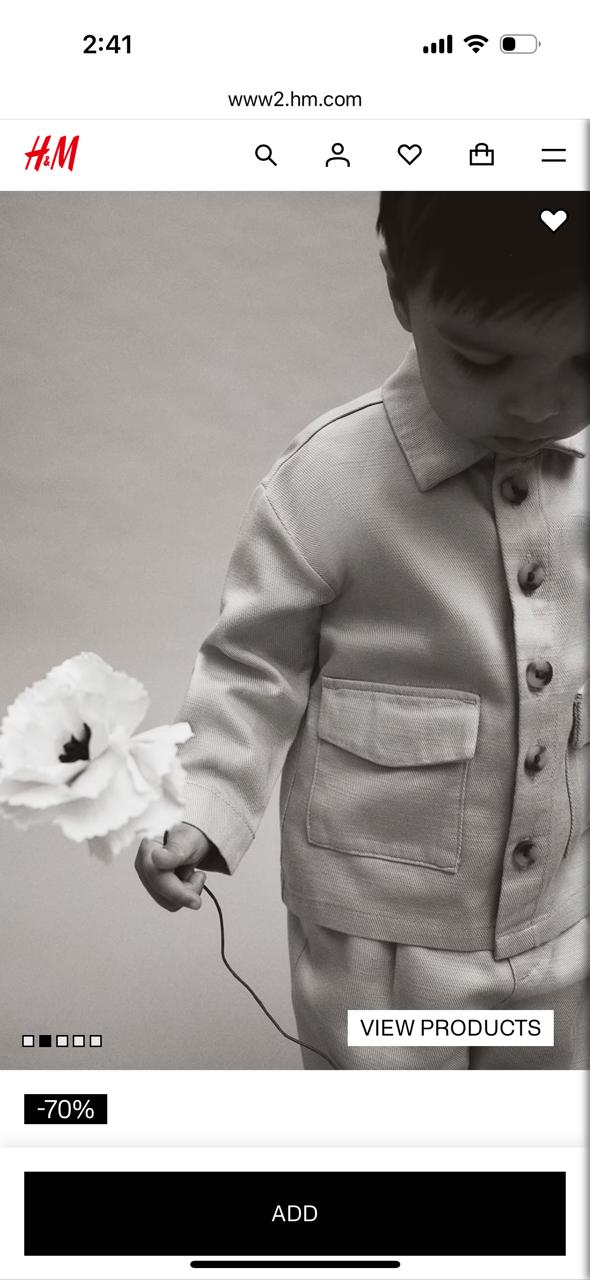 H&M Shirt & Trouser Set