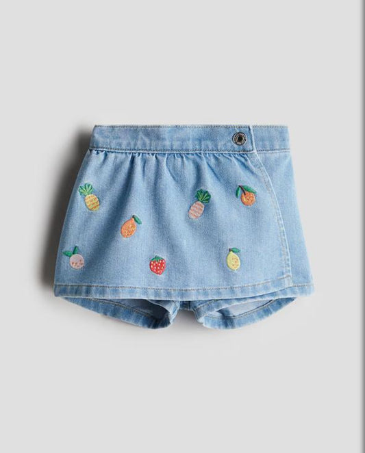 H&M Colorful Fruit Print Skirt
