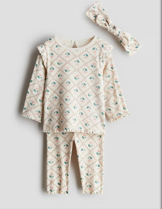 H&M Floral Pj with matching headband
