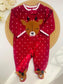 Fleece Embroidered Deer Sleepsuit