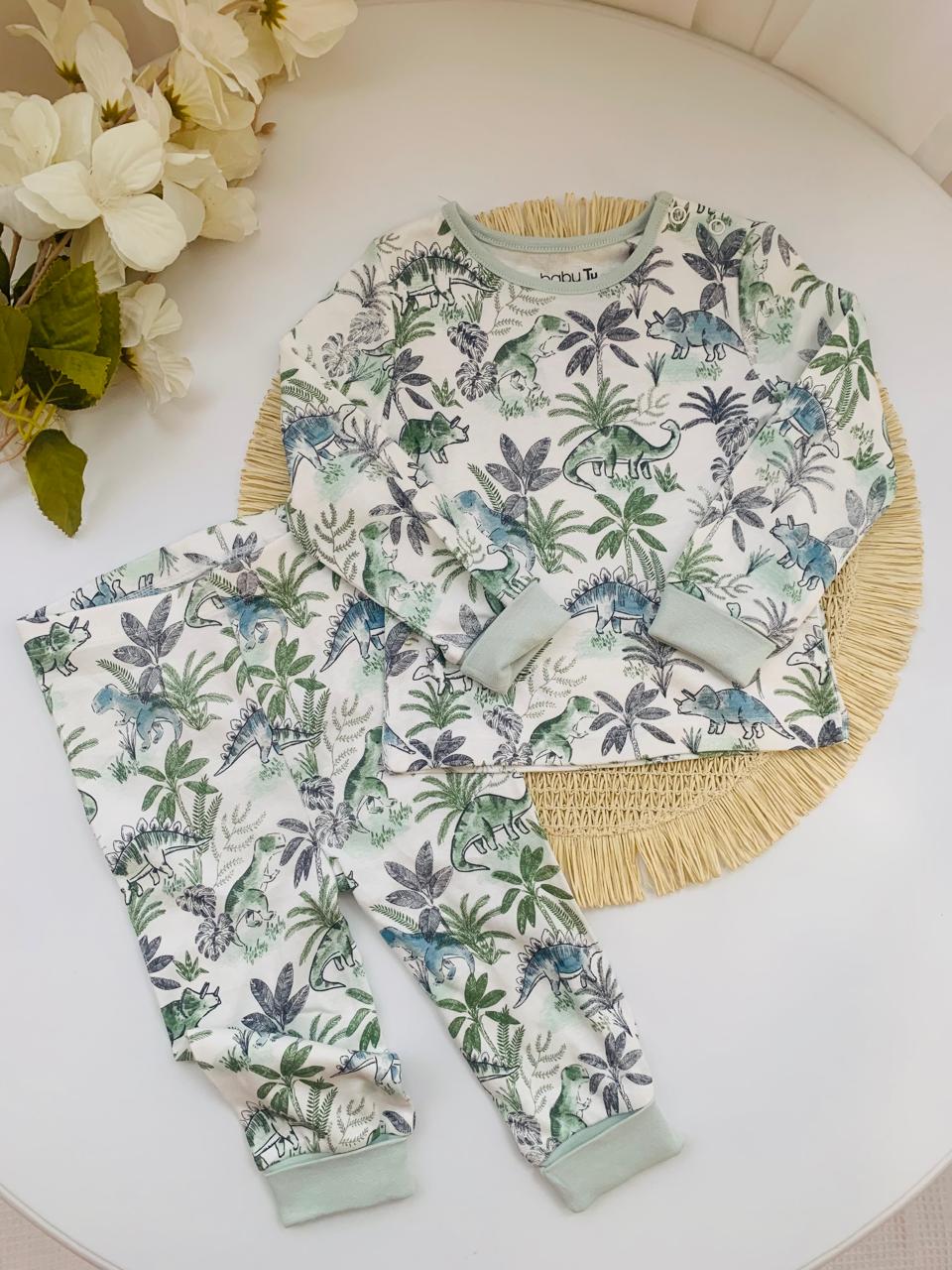 Tu Clothing printed Dino Shirt & Trouser Set