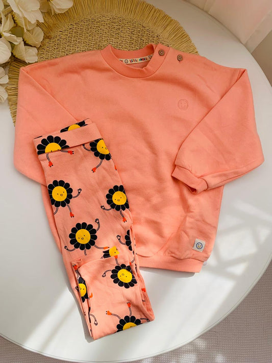 George Sunflower Sweat Shirt & Trouser Set