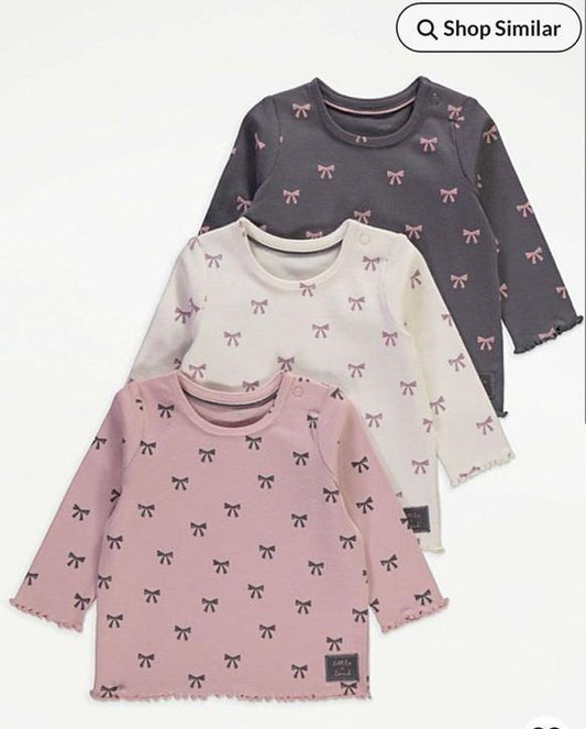 George Pack of 3 Bows Print Shirts