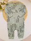 Next Giraffe Print Sleepsuit