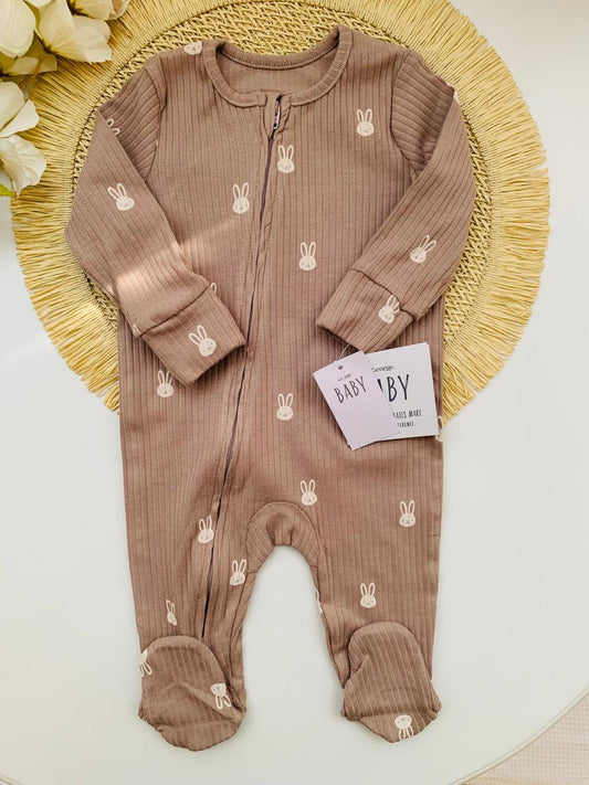 George Bunny Face Sleepsuit