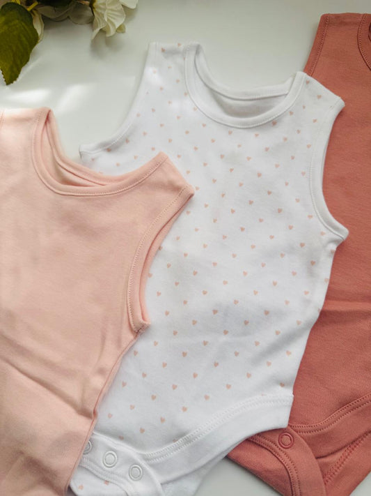 George Pack of 3 Sleeveless Bodysuits