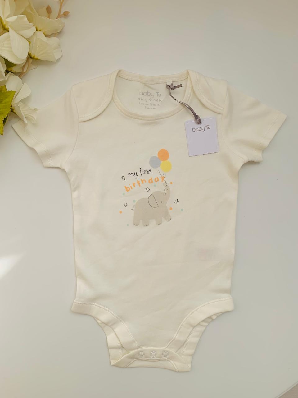 Tu Clothing "My First Birthday" Bodysuit