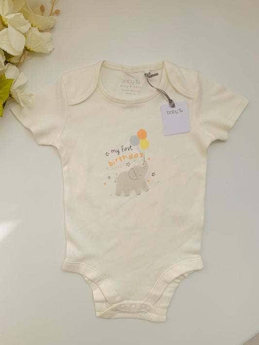 Tu Clothing "My First Birthday" Bodysuit