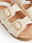 Tu Clothing Sparkle Twin Footbed Sandals