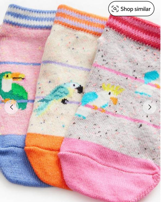 Tu Clothing Pack of 5 Tropical Birds Print Socks