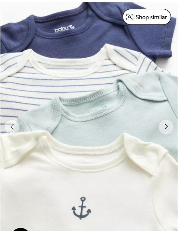 Tu Clothing Pack of 4 Nautical Print Bodysuits