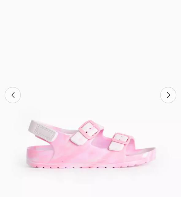 Tu Clothing Marble Print Strap Sandals