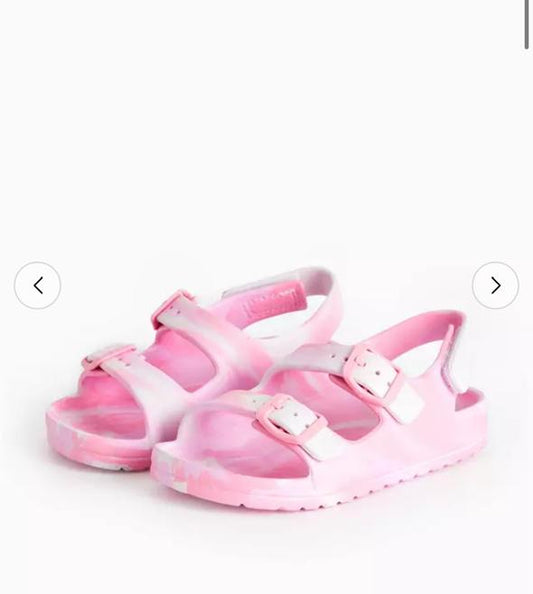 Tu Clothing Marble Print Strap Sandals
