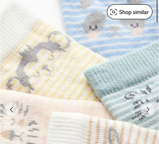 TU Clothing Pack of 5 Safari Print Socks