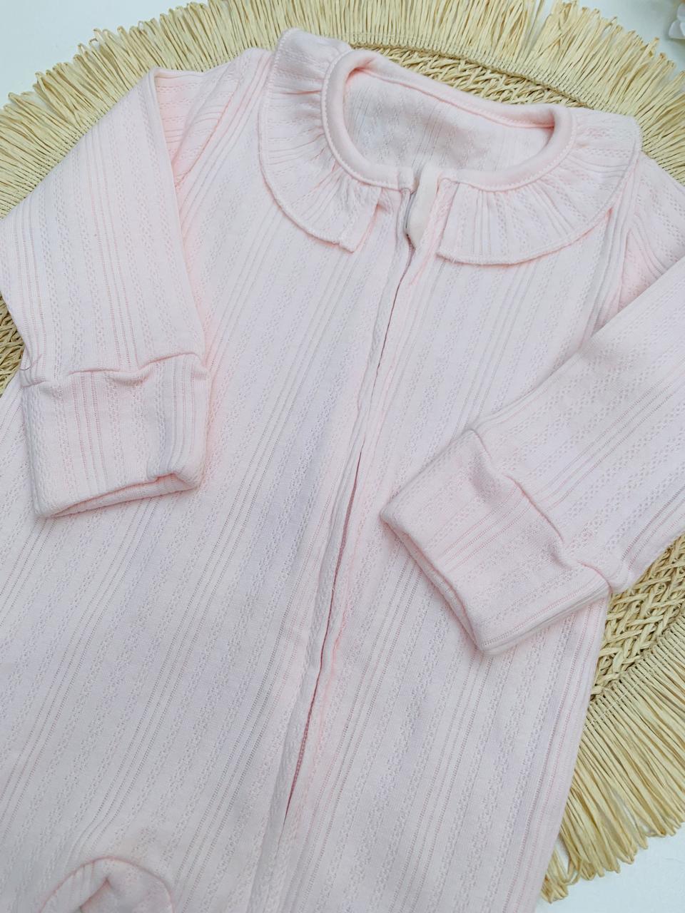 George Textured Frilled Ribbed Sleepsuit
