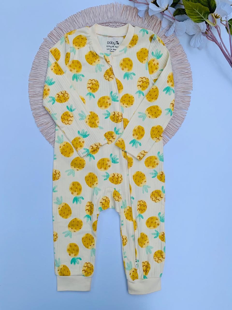 Tu Clothing Pineapple Print Sleepsuit