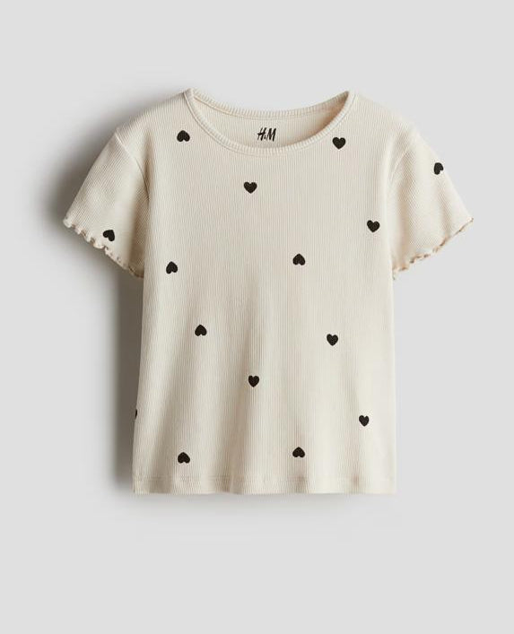 H&M Hearts Printed Shirt