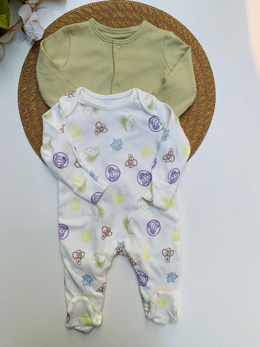 George Pack of 2 Sleepsuits