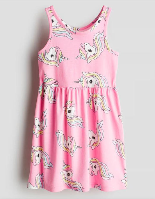 H&M Unicorn Print Frock