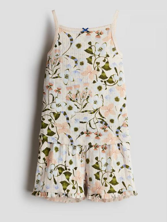 H&M Floral Shirt & Shorts Set