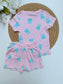 George Flowers Print Shirt & Shorts Set