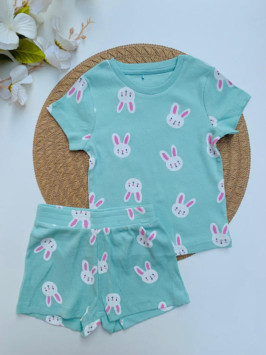 George Bunny Faces Shirt & Shorts Set