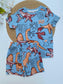 George Abstract  Shirt & Short Set