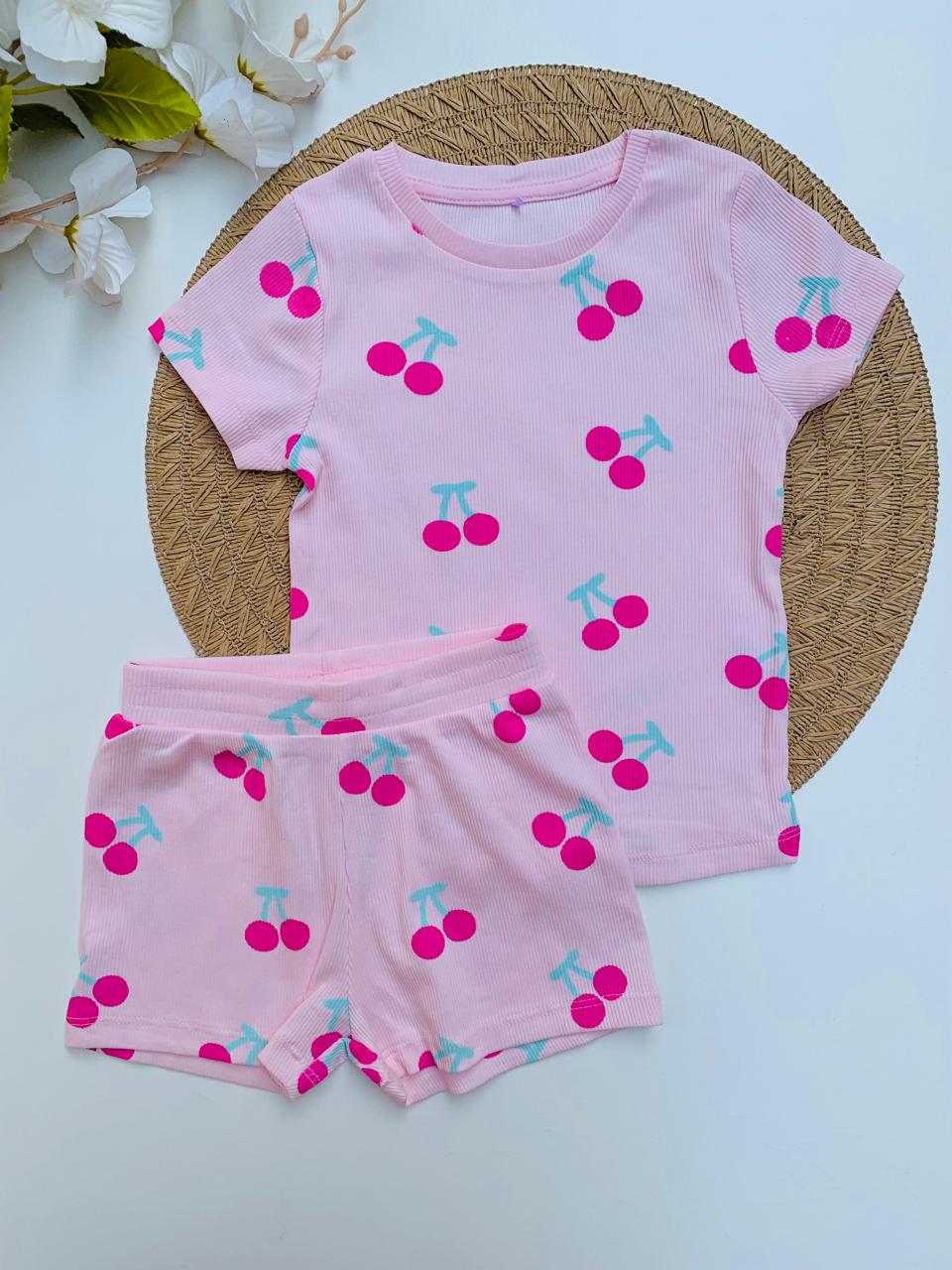 George Cherry Print Shirt & Trouser Set
