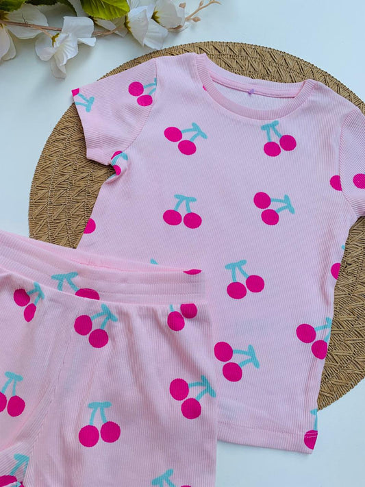 George Cherry Print Shirt & Trouser Set