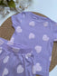 George Hearts Print Shirt & Shorts Set