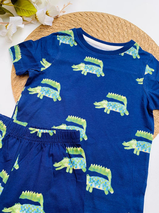 George Print Shirt & Short Set
