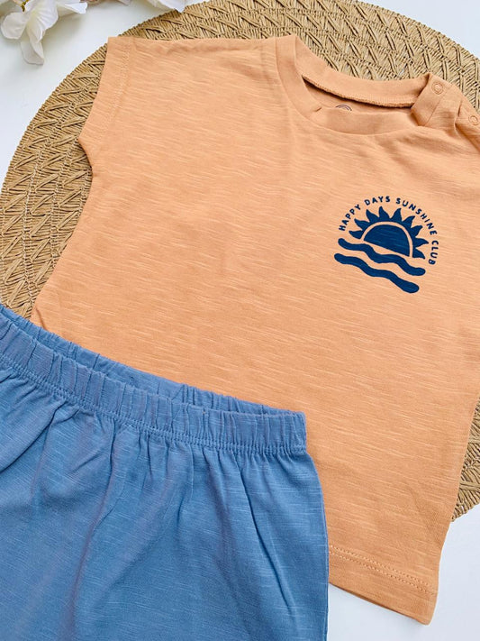 Next "Happy Day" Shirt & Shorts Set