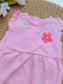 George One-Sided Embroidery Flower Romper