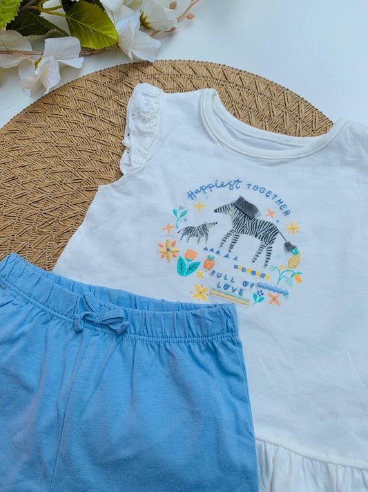 George "Happiest Together" Shirt & Shorts Set