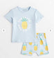 Tu Clothing Pineapple Shirt & Shorts Set
