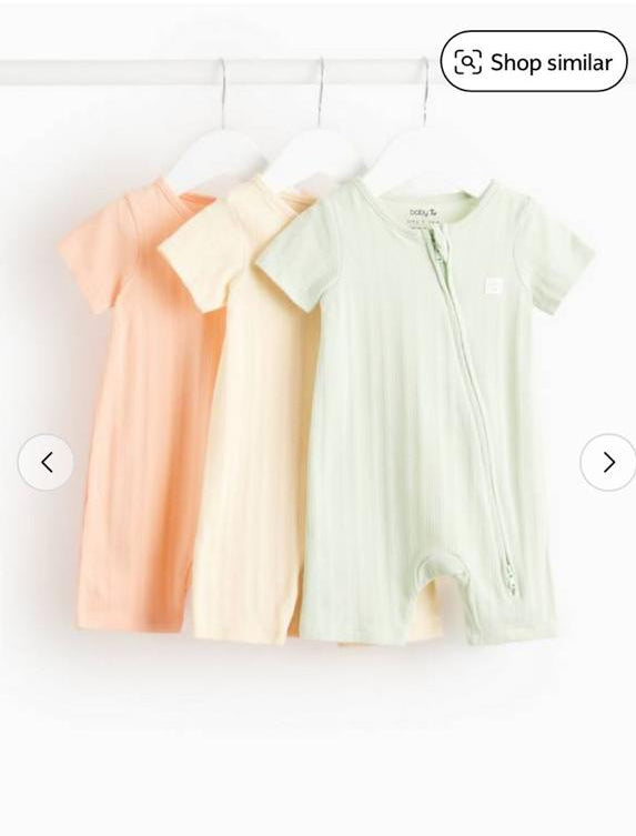 Tu Clothing Pack of 3 Rompers
