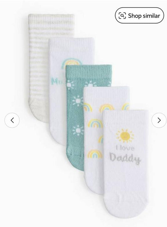 Tu Clothing Pack of 5 Sunshine Socks