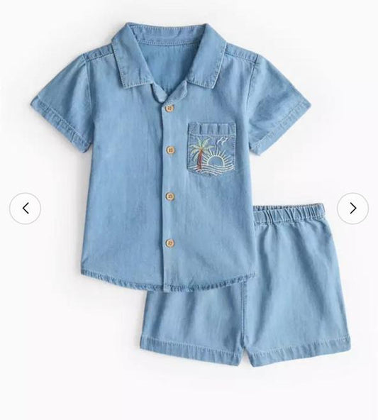 Tu Clothing Shirt & Short Set