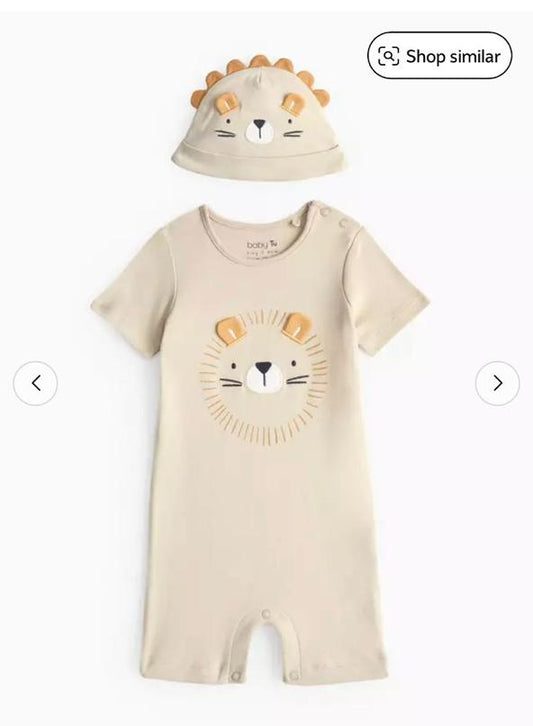 Tu Clothing Lion Romper & Hat