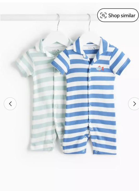 Tu Clothing Pack of 2 Rompers