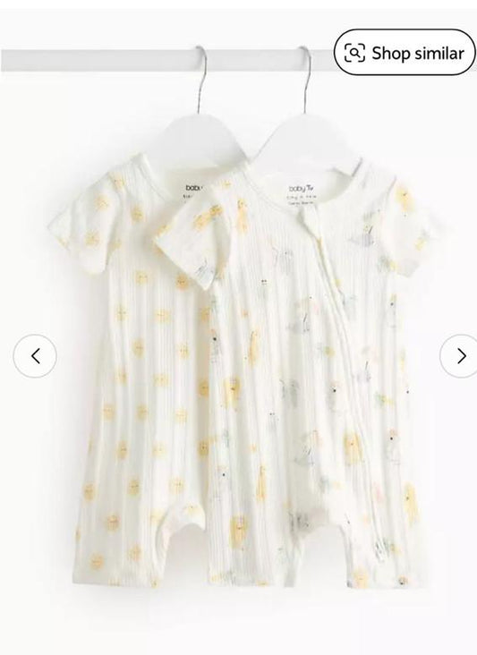 Tu Clothing Pack of 2 Rompers