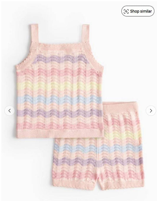 Tu Clothing Knitted Shirt & Shorts Set