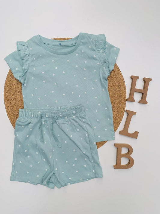 George Polka Dot Print Shirt & Shorts Set