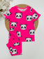 George Panda Print Shirt & Trouser Set