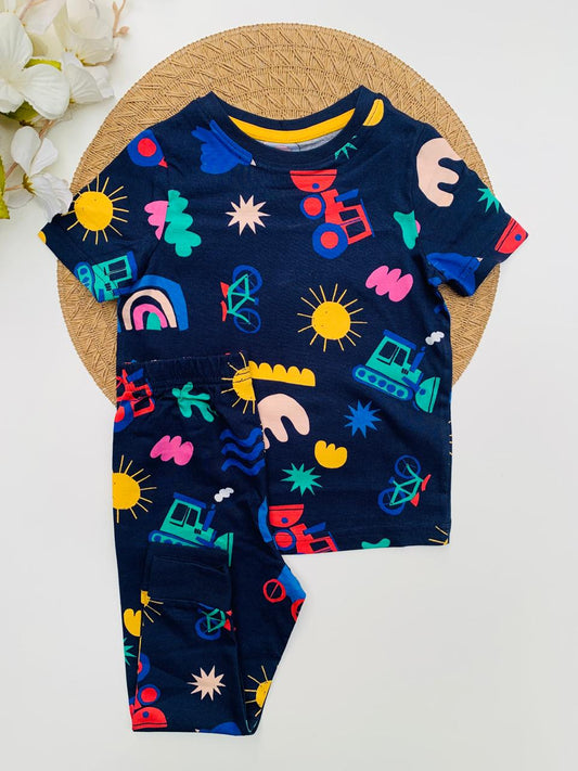 George Fun Vehicles Shirt & Short Set